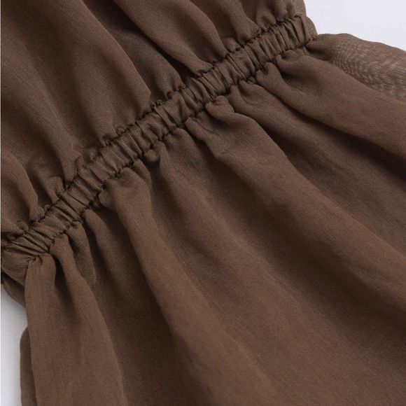 *Sold* New Off-shoulder Ruffle Mini Dress - Picture 3 of 6